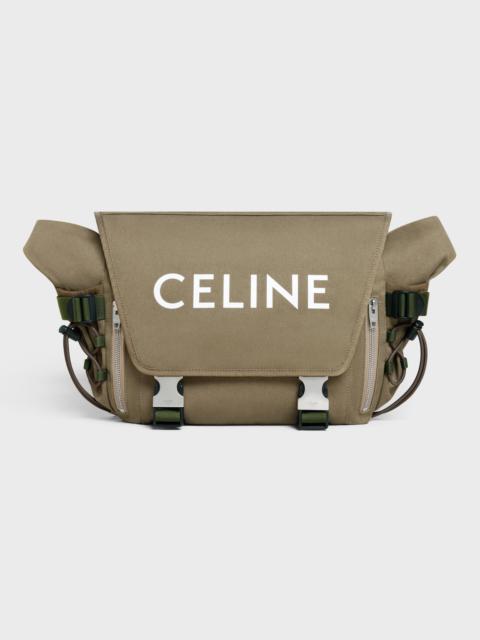 CELINE MEDIUM MESSENGER TREKKING in Cotton gabardine with Celine Print