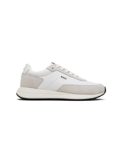 Off-White Suede Trim Sneakers
