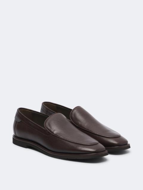 Brunello Cucinelli Monili leather loafers