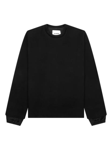 Jil Sander lined cuff sweatshirt