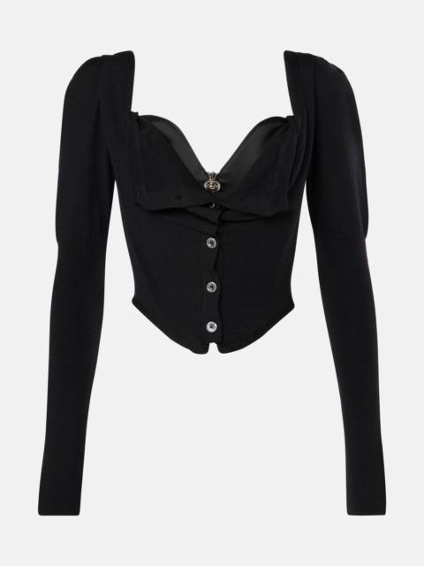 Vivienne Westwood Bea draped bustier top