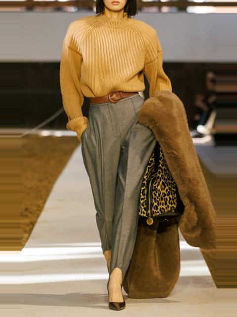 Stella McCartney Wool-Blend Twill Stirrup Pants grey