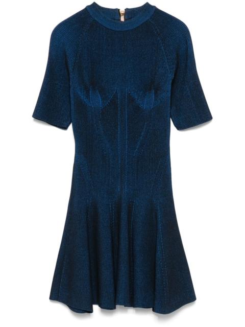 Balmain ribbed mini dress