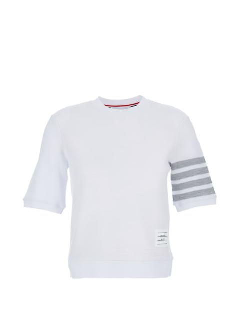 Thom Browne four-bar stripe crew neck T-shirt