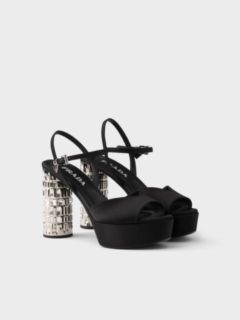 Prada Satin platform sandals