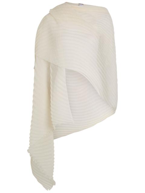 ISSEY MIYAKE Issey Miyake Feather Pleated Semi-sheer Woven Stole