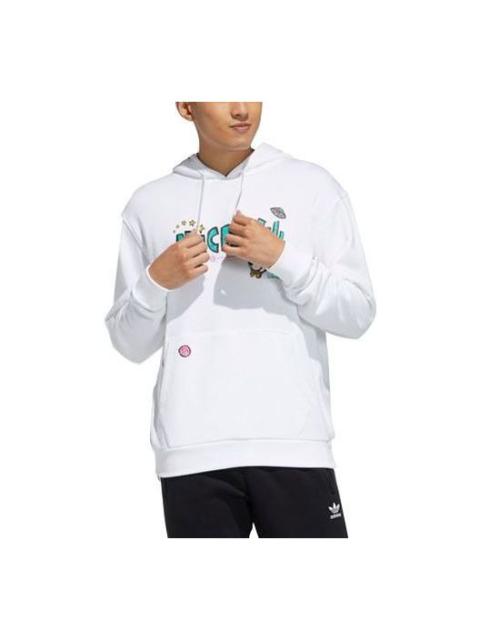 adidas adidas originals Fangtastic Series Mickey Printing Sports Pullover White H09181