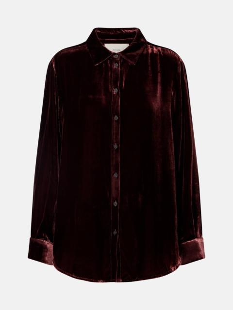 ASCENO London velvet shirt