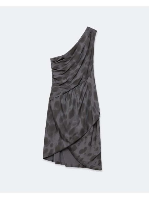 ALLSAINTS LAIMA ONE-SHOULDER PRINTED MINI DRESS
