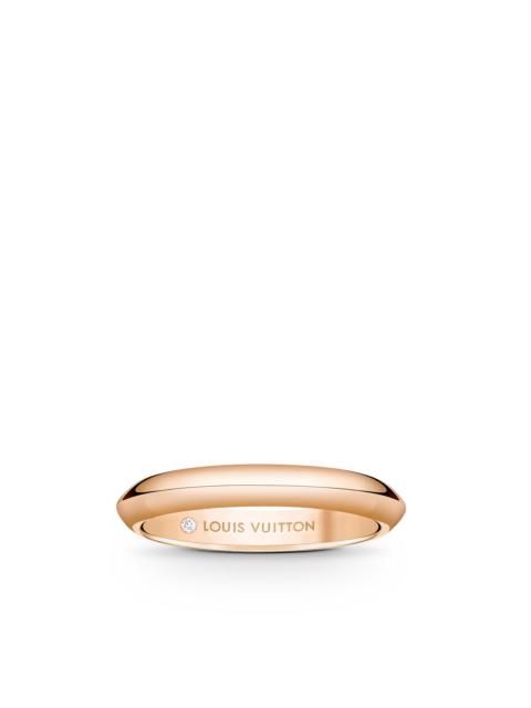 Louis Vuitton LV Diamonds 3mm Wedding Band, Pink Gold