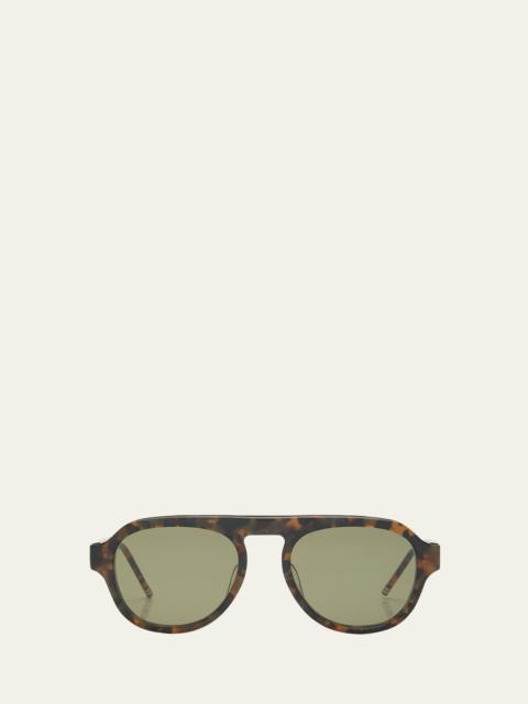 Thom Browne Men's Acetate Oval Sunglasses