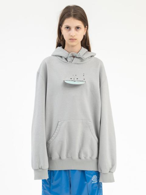 doublet GREY CD-R EMBROIDERY HOODIE