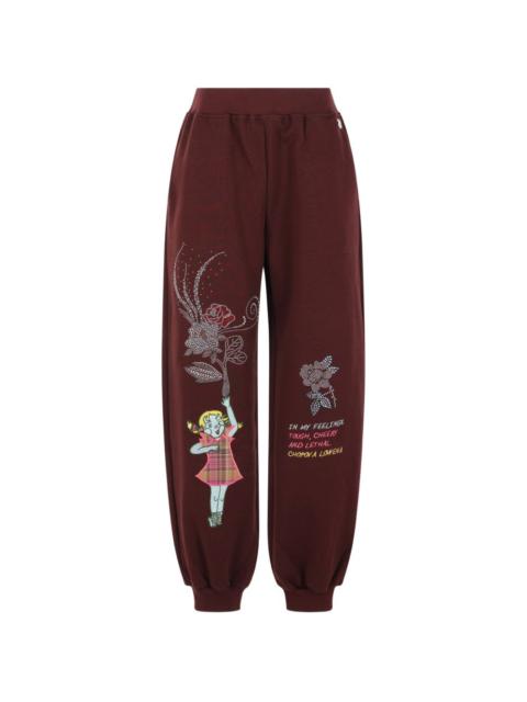 Chopova Lowena embellished graphic-print track pants