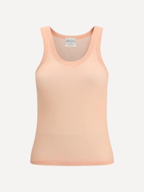 forte_forte Halter-neck tank Top in wool jersey