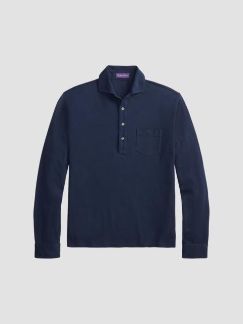 Ralph Lauren Men's Soft Cotton Long-Sleeve Polo Shirt - Racing Navy