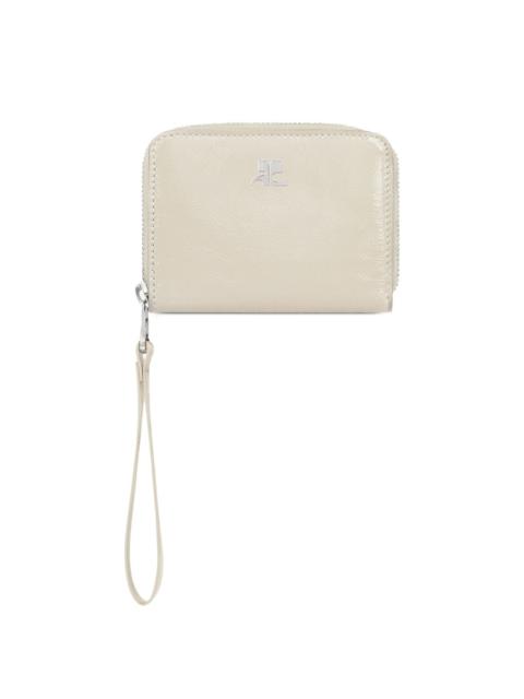 courrèges zipped compact wallet