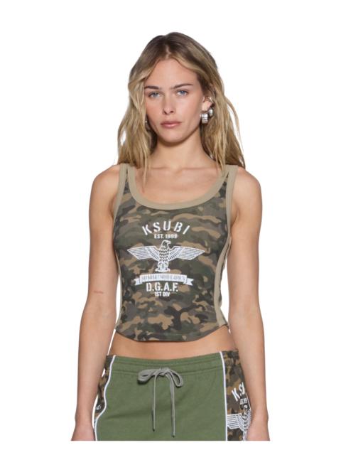 Ksubi VARSITY CHLOE TANK CAMO