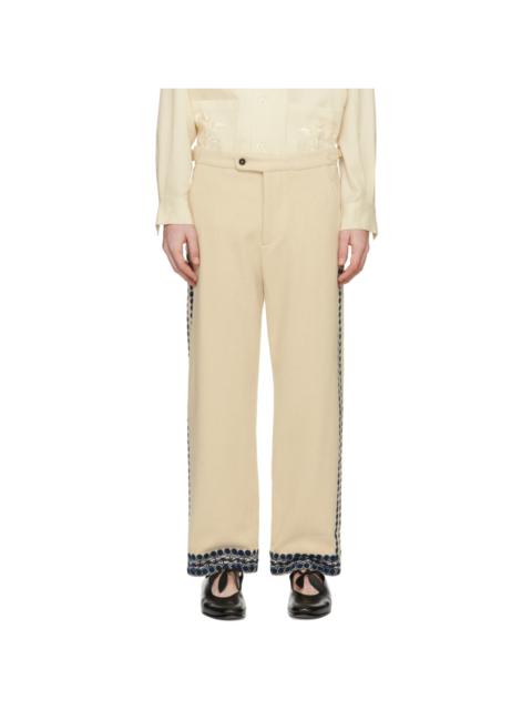 BODE Off-White Redtail Pyjama Pants | REVERSIBLE