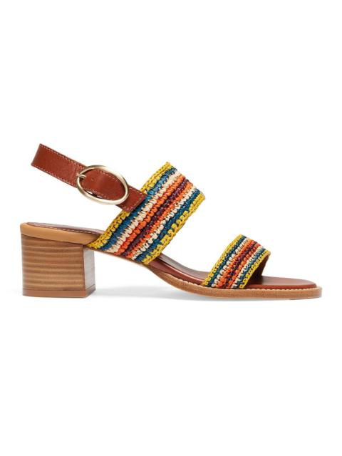 Medium-heeled sandals