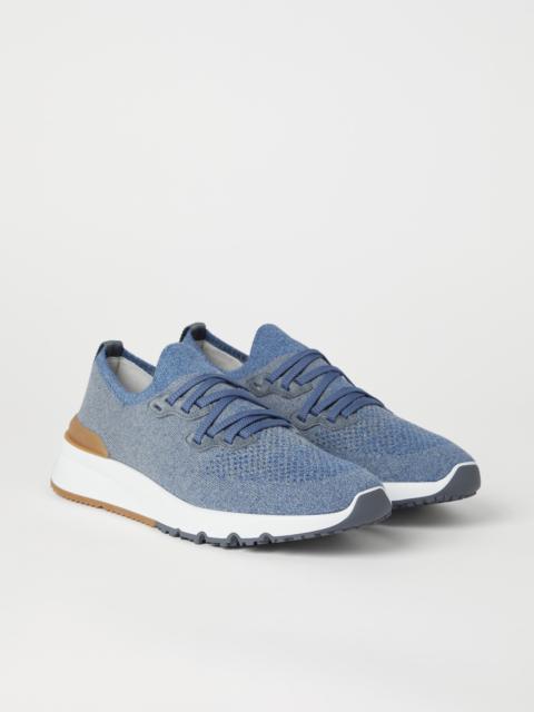 【送料&関税込】Brunello Cucinelli Knit Sneakers Brunello Cucinelli Knit sneakers for Men - Black in UAE