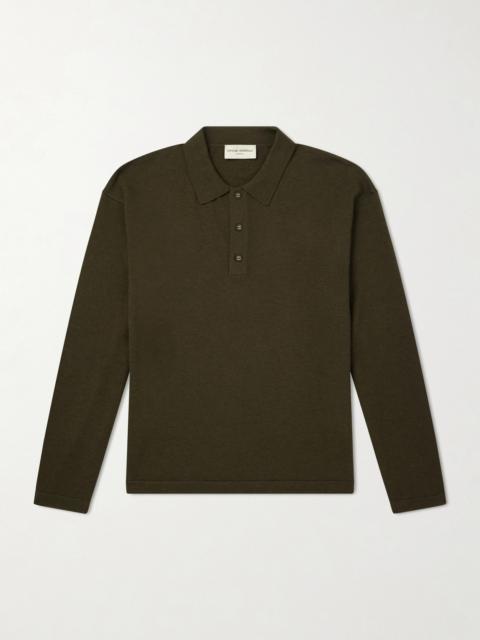 OFFICINE GÉNÉRALE Bay Merino Wool Polo Shirt