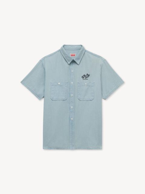 KENZO 'KENZO Sounds' casual short sleeve shirt in japanese denim