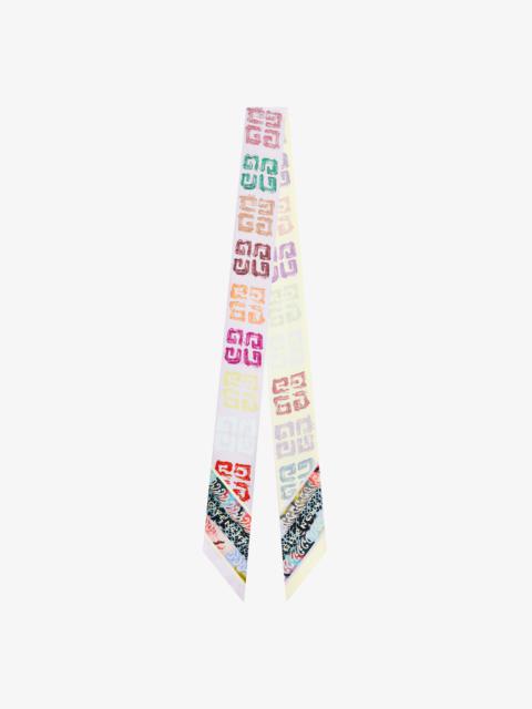Givenchy SCARF IN SILK WITH STENCIL EFFECT 4G PRINT