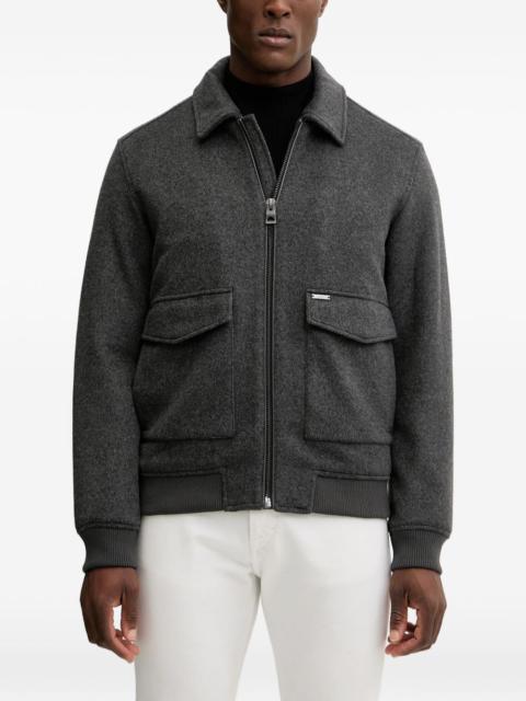 GUESS USA Melton zip-fastening shirt jacket