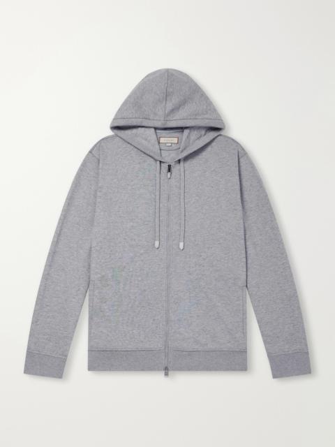 Canali Hooded Cotton-Blend Jersey Sweatshirt