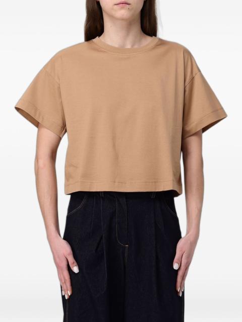 Max Mara logo-embroidered cropped T-shirt