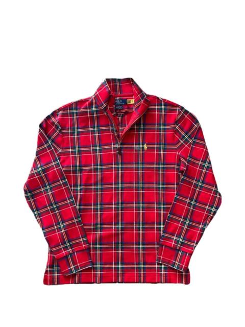 Polo Ralph Lauren plaid half-zip sweatshirt