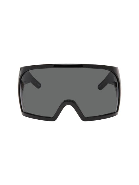Rick Owens Black Kriester Shiny Sunglasses