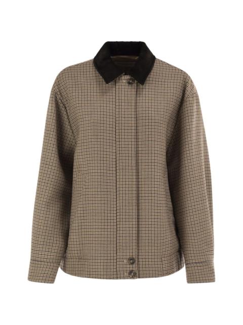 WEEKEND Max Mara houndstooth-pattern virgin-wool jacket