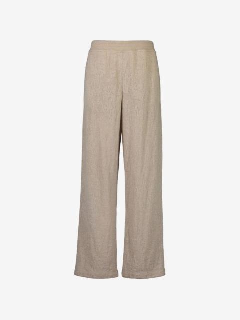 Brunello Cucinelli lace-knit track pants
