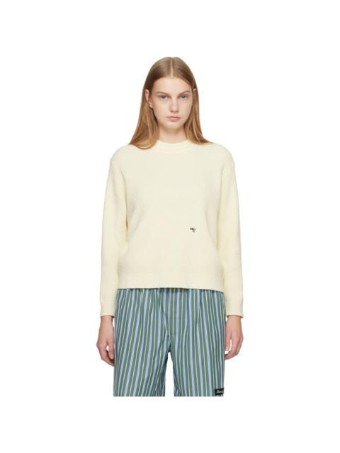 HommeGirls® Off-White Waffle Knit Sweater