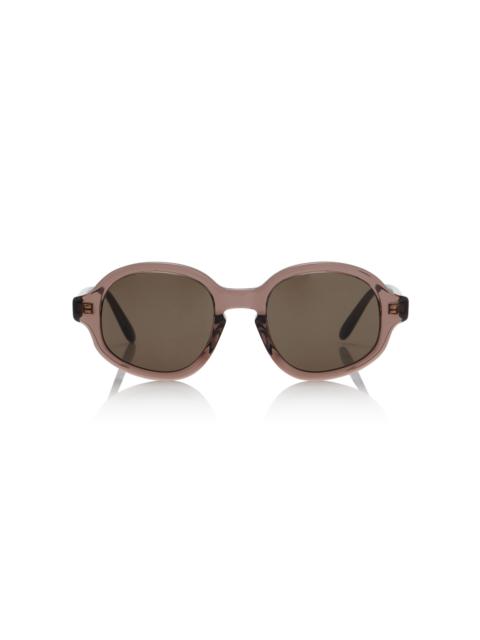 Loewe Round-Frame Acetate Sunglasses brown