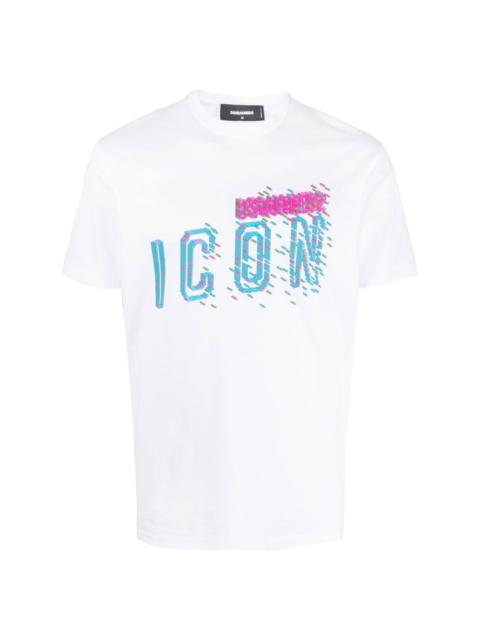 Icon-print cotton T-shirt