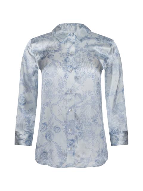 L'AGENCE Dani Silk Blouse