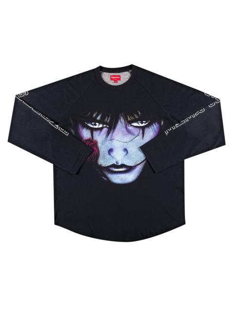 Supreme x The Crow Raglan Long-Sleeve Top 'Black Eyes'