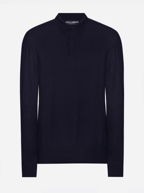 Dolce & Gabbana Cashmere and silk polo-shirt