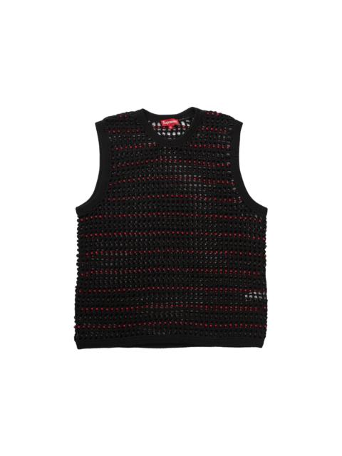 Supreme Supreme Beaded Sweater Vest Black
