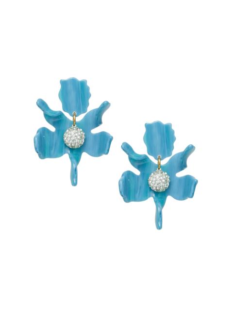 LELE SADOUGHI Women's Small Crystal Lily Glass Crystal Stud Earrings - Azure