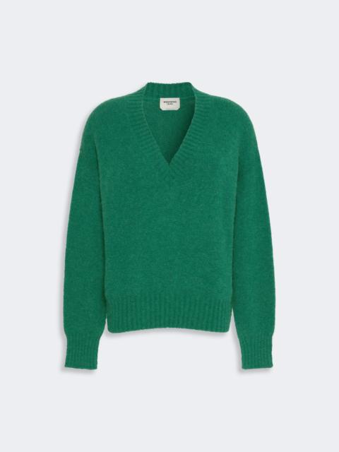 WEEKEND Max Mara VISITA Alpaca and cotton yarn sweater - DARK GREEN