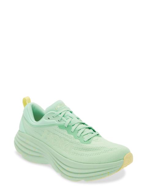 HOKA ONE ONE Bondi 8 Running Shoe in Lime Glow /Lemonade