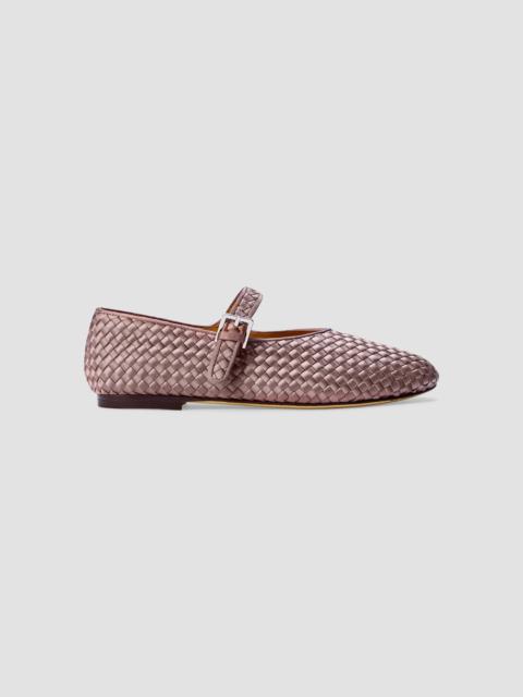 NAGHEDI Women's Marais Satin Mary Jane Flats - Lavender