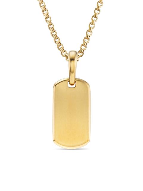 DAVID YURMAN Men's Chevron Tag in 18K Yellow Gold, 21mm - Gold
