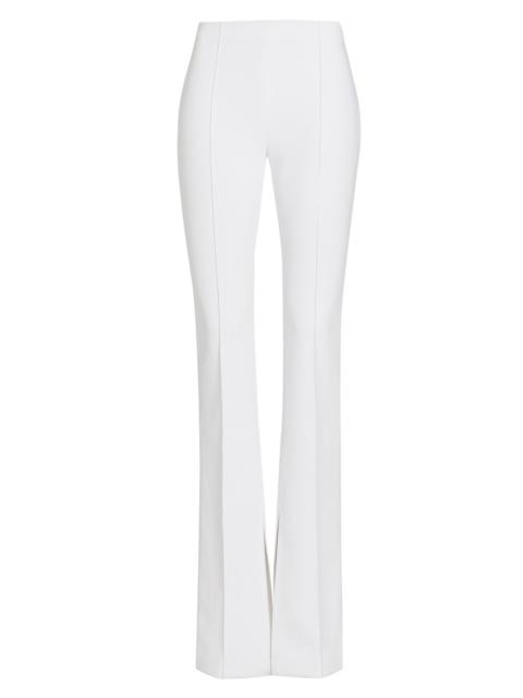 ADAM LIPPES Women's Eva Bonded Neoprene Flared Pants - White