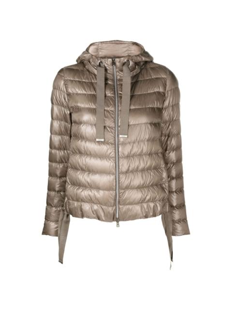 hooded quilted jacket