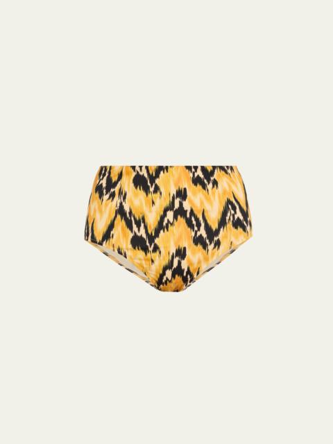 ULLA JOHNSON Zahara High-Waisted Bikini Bottoms
