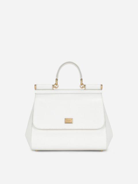 Dolce & Gabbana Medium Sicily bag in iguana-print calfskin